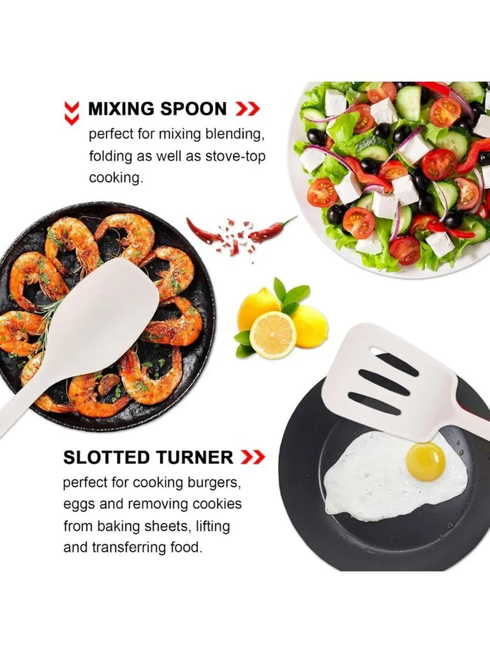 4-Piece Silicone Cooking Utensil Set - Non-Stick, Heat-Resistant, BPA-Free